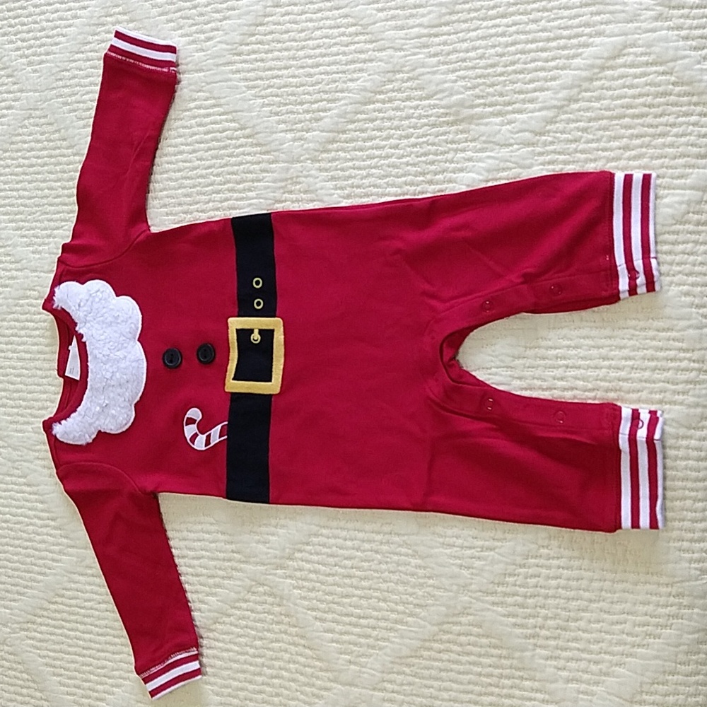Gymboree Adorable Christmas Santa Onesie